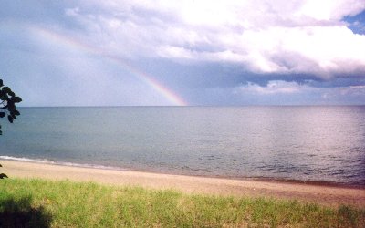 Rainbow over Lake Michigan