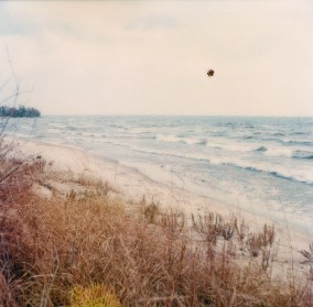 saucer over Lake Michigan